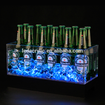 bar beer clear plastic ice bucket