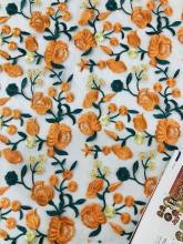 All kinds of flowers embroidered nylon mesh