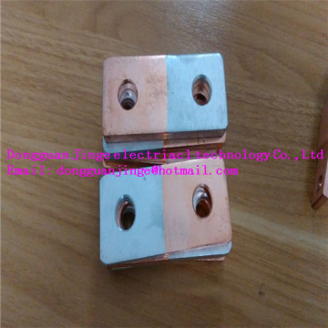 Copper aluminum transtion joint with hole