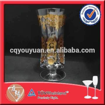 Hand made luxury gold plated glassware sets 300ml