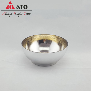 Embossed bowl with Spray Amber inside glass bowl