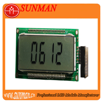 6 numbers segment lcd module