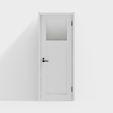 Stylish interior unpainted Household Space wooden doors