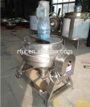 Stainless steel tilting cooker with agitator