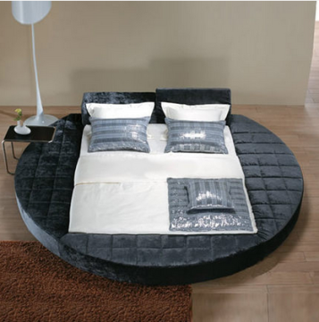 Big King Size fabric round bed on promotion B21