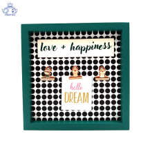 Framed wood Clip Photo Holder Picture Display Frame