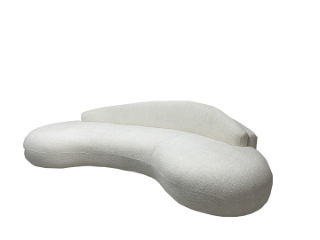 Designer Cashew Fabric Sofa (with Backrest)