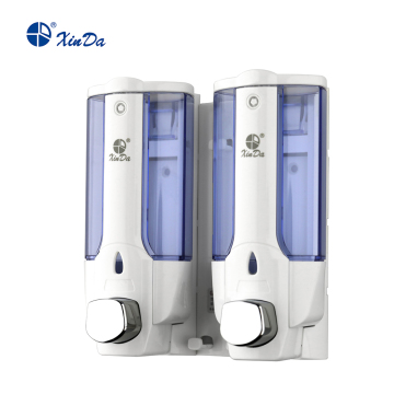 Pressure button type soap dispenser with visual function