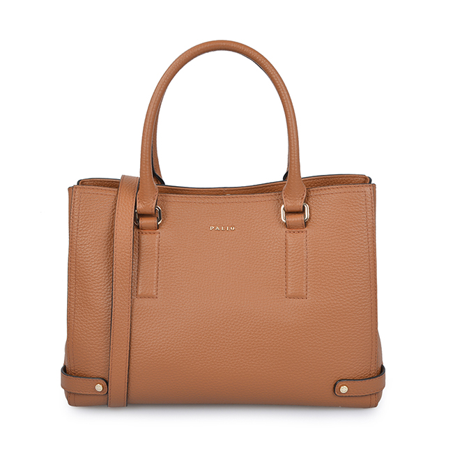 Women Brown Shoulder Crossbody Business Leather Laptop Bag