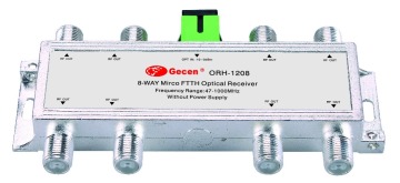 8 way passive mini CATV FTTH Optical Receiver converter ORH-1208
