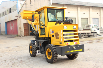 Small articulating front end loader