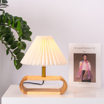 Lampe de chevet en bois LEDER