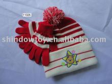 Knitted Hat Gloves Sets