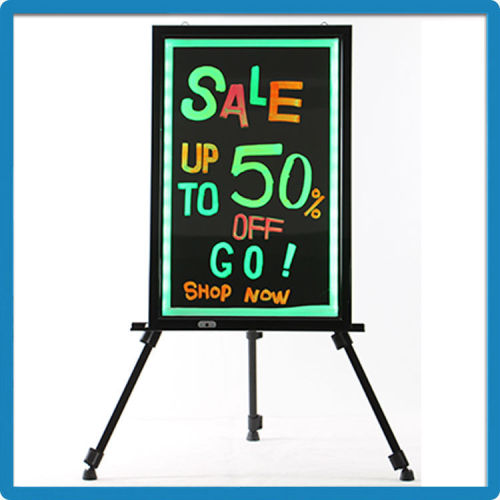 Best selling Aluminium frame battery powered led open signs for free accessories