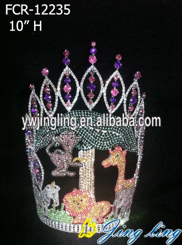 Fashionable Crown Lady Rhinestone Animals Tiara