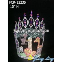 Fashionable Crown Lady Rhinestone Animals Tiara