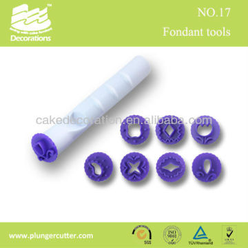 Fondant embossing tool cutter