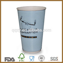 Ripple coffee disposable printed coffee paper cup