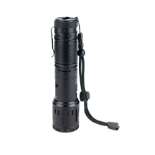 USB Rechargeable High Lumen Super Bright 5-Mode Portable Clip Aluminum Alloy LED Flashlight for Outdoor Hiking