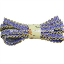 Modern hotsell flocked ric rac velvet ribbon