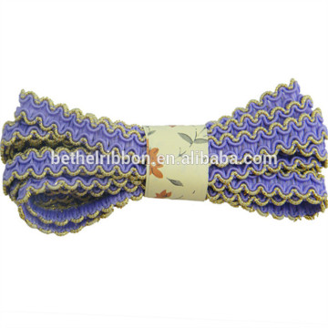 Modern hotsell flocked ric rac velvet ribbon