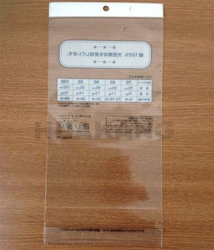 header underwear plastic packaging bag with self-adhesive strip