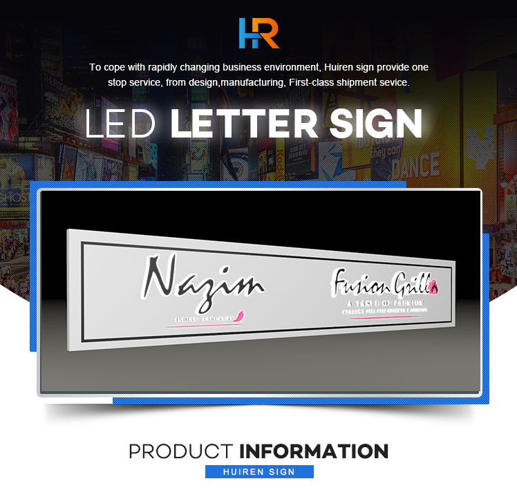 Led Open Closed Custom Big Rimless Channel Letter Sign Maker