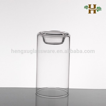 15cm Clear Glass Cylinder Candle Holders