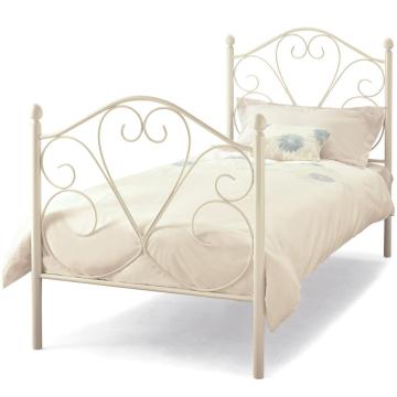 Pink Kids Iron Bed Frame for Girls Metal Bed