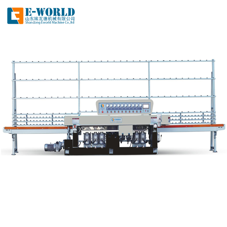 Multi-function 5 motors Straight Line Glass Edging Machine