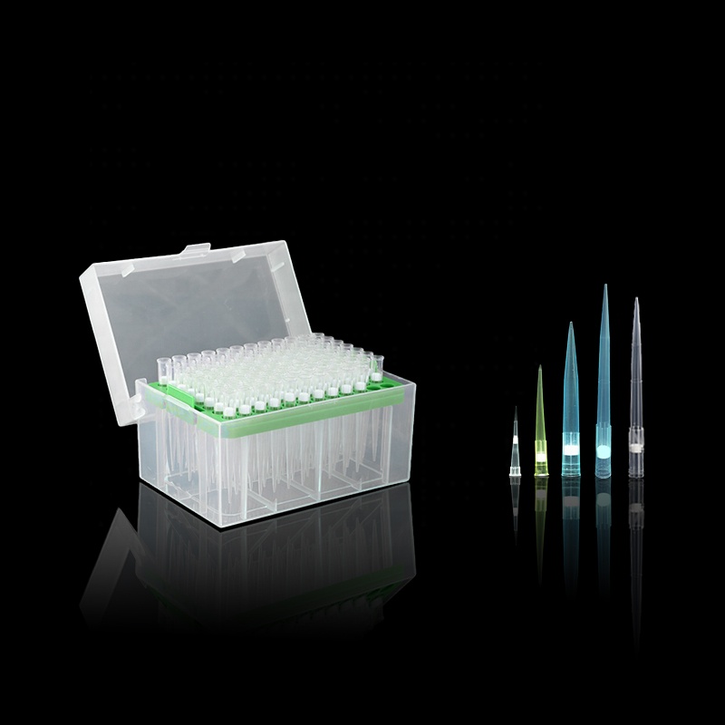 disposable filtered 200ul 1000ul sterile universal type blue yellow pipet pipette tips with filter