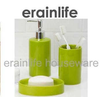 modern 3pcs ceramic bath accessories set