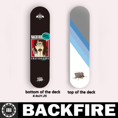 Backfire canadian maple wood maple skate deck Professional Leading Manufacturer