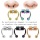 Nose ring horseshoe hoop false nose ring magnetic diaphragm stainless steel artificial non perforated clip type colorful jewelry