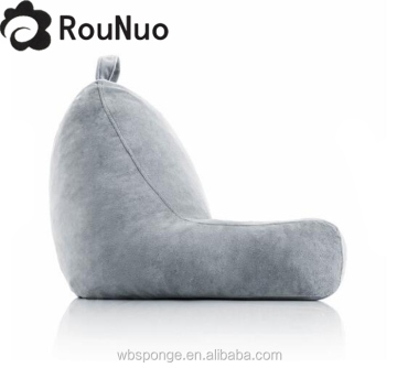 Shredded memory foam reading back support pillow