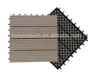 wpc decking tile , interlocking plastic base deck tile,wood plastic composite deck tile