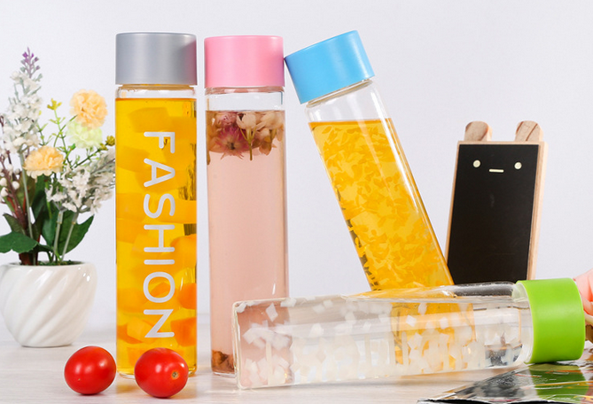 Wholesale High Quality Fruit Juice Glass Water Bottle With Thread Lid