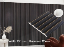 Fluted PS Wall Panel 3D Depth Thermal Insulated