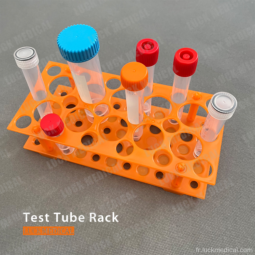 Rack de tube à essai en plastique