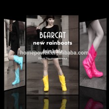 2015 fashion pvc rain shoe covers