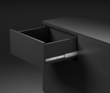 Wide trigger area ball bearing drawer slide