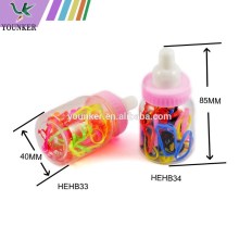 Cute feeding-bottle packing kids rubber band elastic hair band