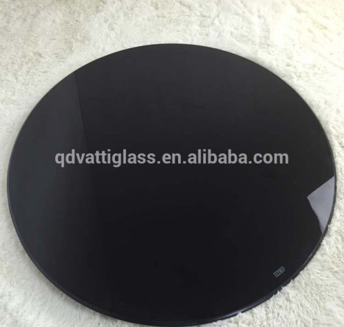 8mm Round Dark Gray Tempered/Toughened Glass for Table Tops