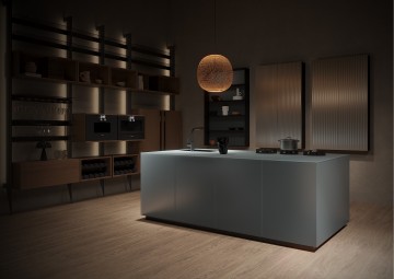 Modern Compact Modular Kitchen System – Space Saving