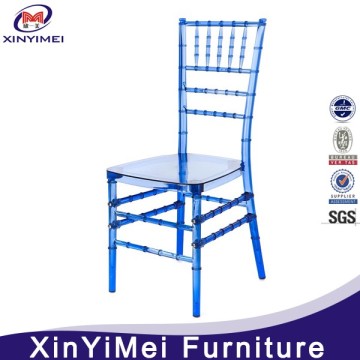 beautiful looking special design blue resin chiavari chair