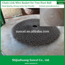 Steel basket for tree root balling