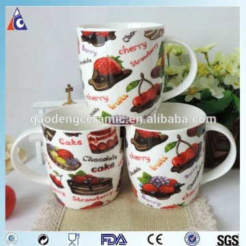 12OZ dessert logo printing ceramic mug