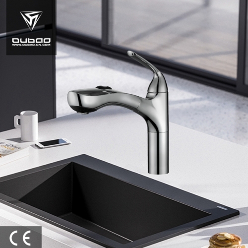 Tuas Single Tarik Keluar Dapur Sink Faucet Tap