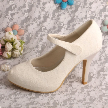 scarpe sposa avorio chiuse