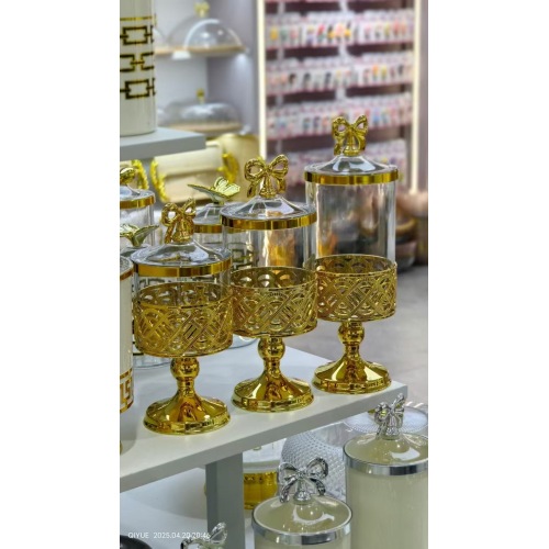 Modern Plastic Food Storage Jar Tea Coffee Table Organizer